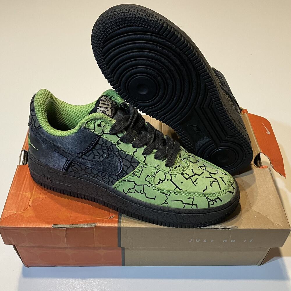 Nike Air Force 1 2006 Hufquake 315206-301 Men Shoes Size 6 Green Black OG